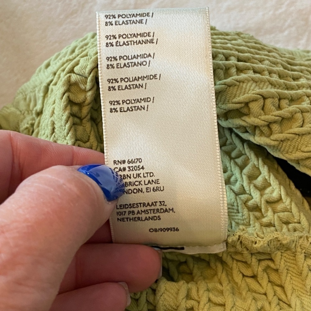 New! Free people Gabby Seamless Midi Dress Green nwot 33499 - Picture 12 of 14